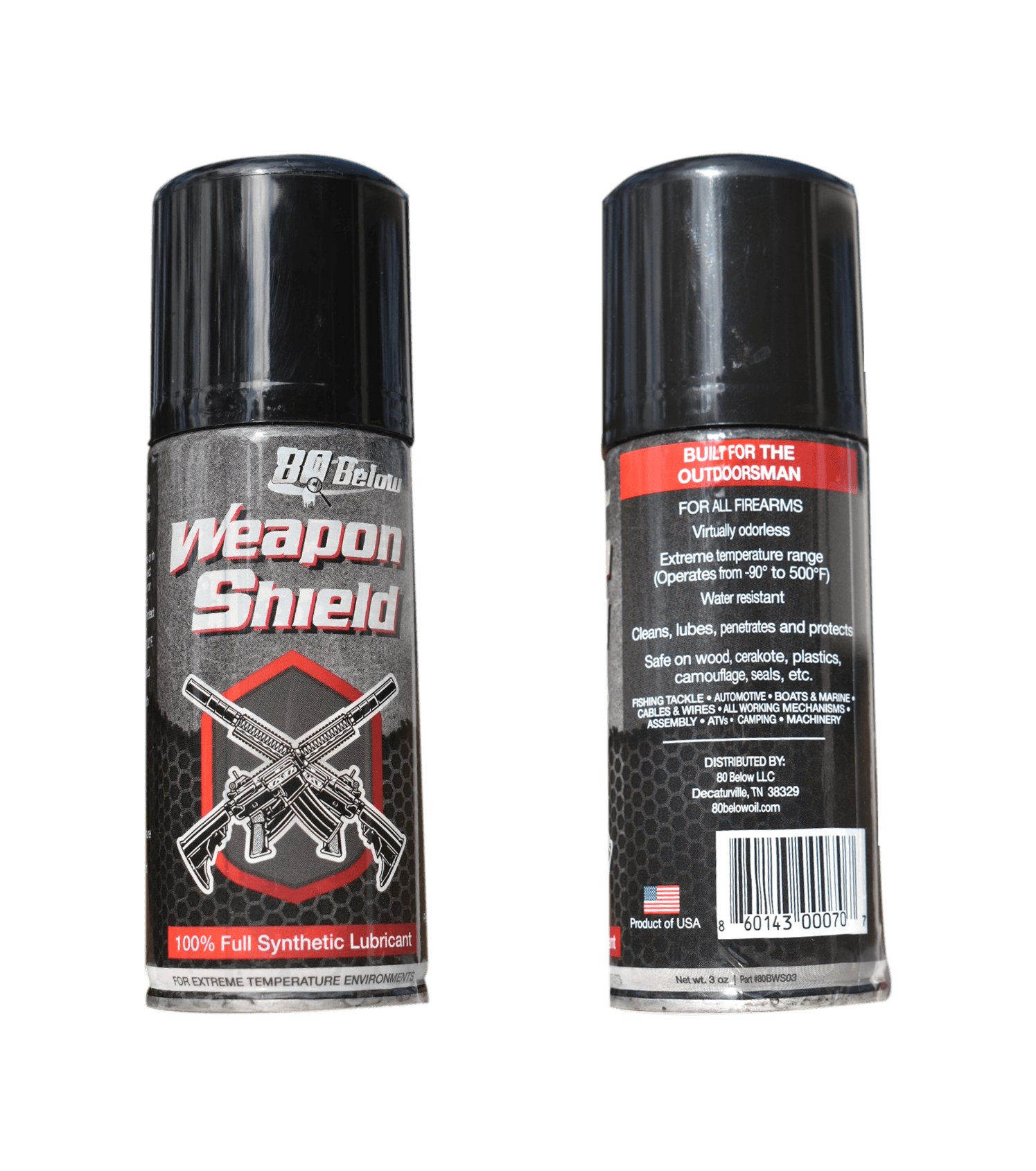 Weapon Shield by 80 Below 3 oz. Aerosol Can | Extreme Temperature Sporting Oil Synthetic