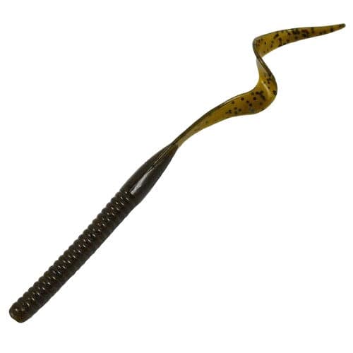 Ribbon Tail Worm 6" - Black / Blue Swirl
