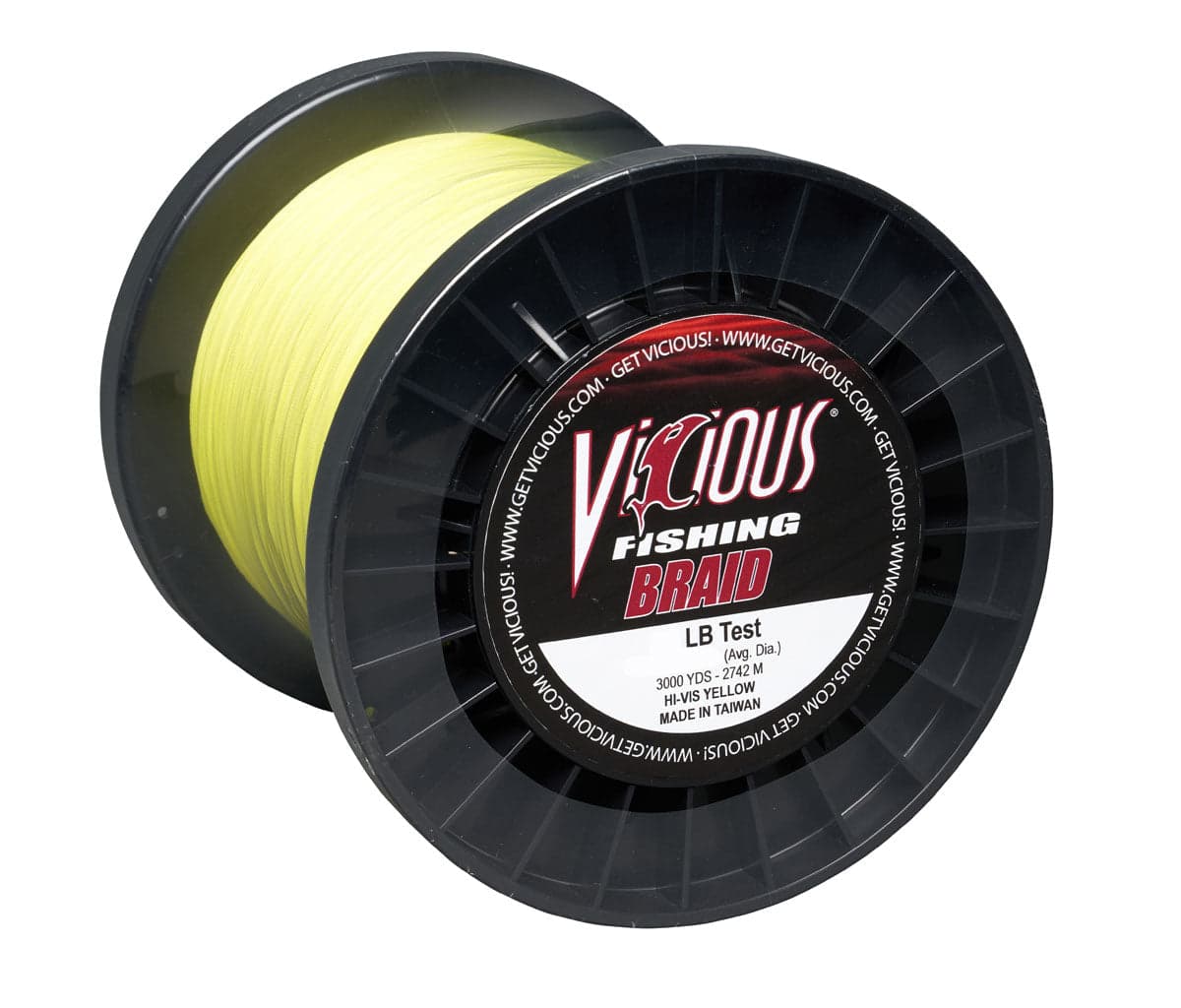 Vicious Standard Yellow Braid - 250 Lb Test